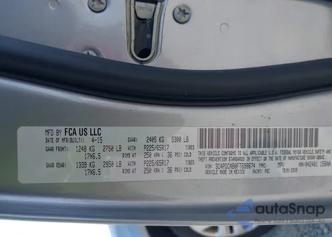 2015 Dodge Journey American Value Pkg из США, поврежденный, VIN 3C4PDCAB0FT698674